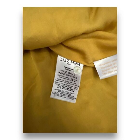 Louise Misha Janice Honey Marigold Oversized Dress Size 36 8 - Picture 6 of 8